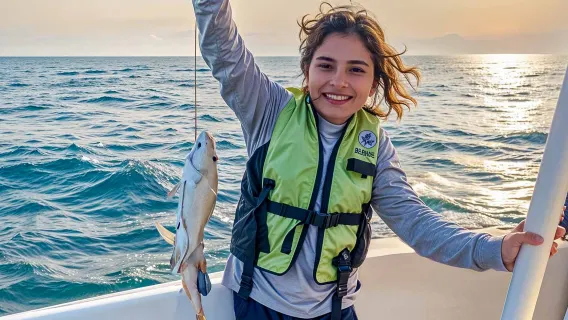 Pescando in mare con noleggio barca a Doha, Qatar [include attrezzatura da pesca, opzione tra motoscafo/yacht]