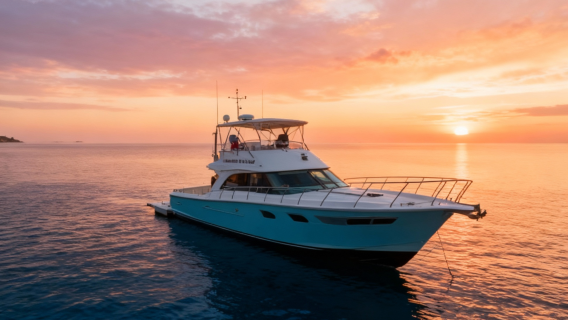 【陵水清水灣遊艇包船出海】海南陵水清水灣 52呎三層豪華遊釣艇包船出海海釣～睇海上美景玩水上娛樂～