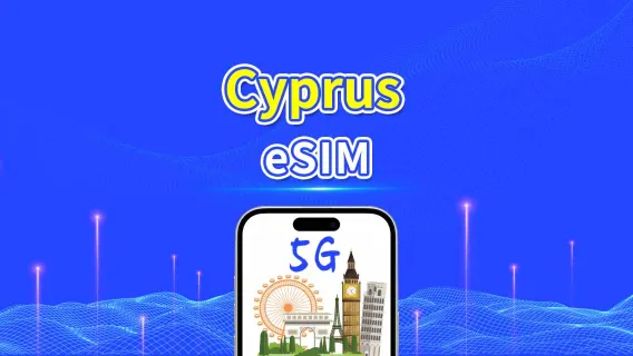 eSIM Chypre | 5G/4G | Données haut débit | 24 heures | 1 à 30 jours | Code QR