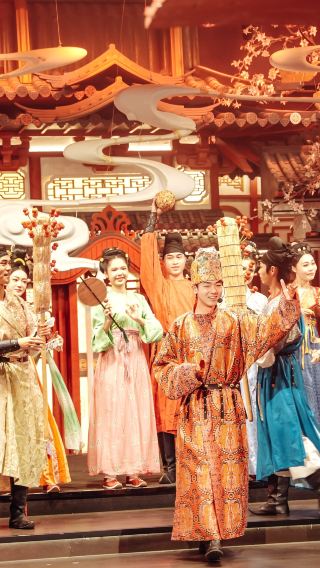 Hangzhou banquet "All nations come to pay tribute" immersive Tang Dynasty court music and dance (optional private car)