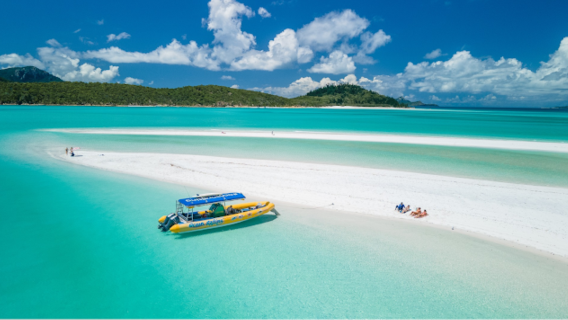 [Systeemdirecte verbinding Activiteitenaanbieding] Eendaagse tour naar Whitehaven Beach in de Whitsundays, Heart Reef en Hill Inlet