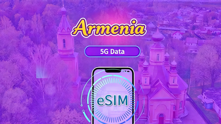 Armenia | 5G eSIM | Sokong Tik Tok dan chat GPT | Pakej harian/pakej data | Caj mengikut 24 jam | 1-