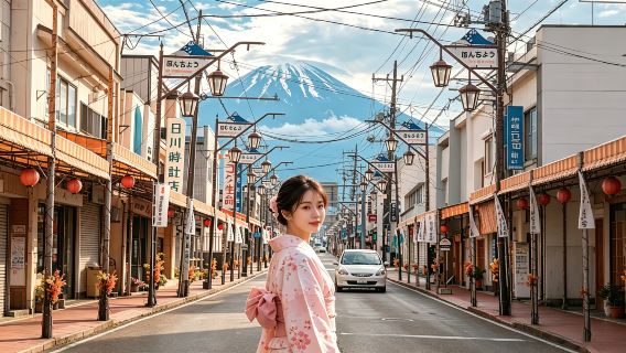 1-day tour to 6 popular attractions at Mount Fuji - Lake Kawaguchi + Oishi Park + Arakurayama Sengen Park and more