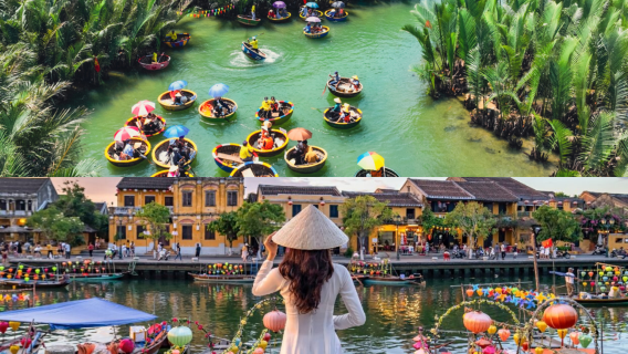 PASSEIO PRIVATIVO – Um dia na Floresta de Coco Bay Mau - Hoi An – Barco de lanternas com jantar