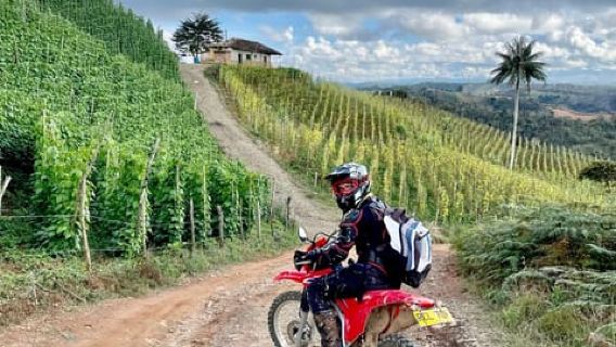 メデジンの山々を駆け抜けるオフロードバイクアドベンチャー