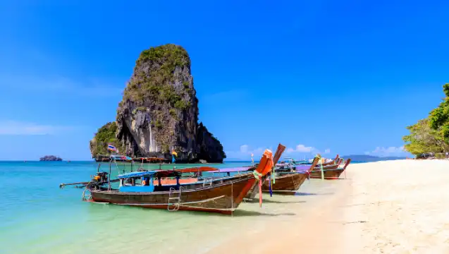 From Phi Phi: Railay Beach Return Speedboat Transfers