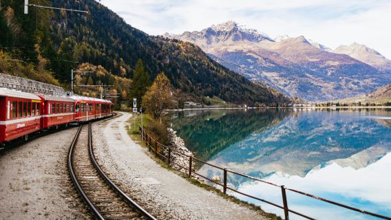 Lake Como & St. Moritz: Day Tour from Milan + Bernina Red Train Ride & Cruise