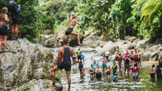 lawatan sehari mendaki hutan hujan El Yunque dan meluncur di San Juan, Puerto Rico