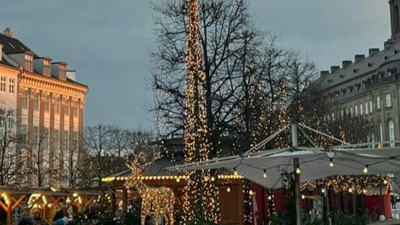 Copenaghen: tour guidato di Natale + ingresso ai Giardini di Tivoli + cibo e bevande