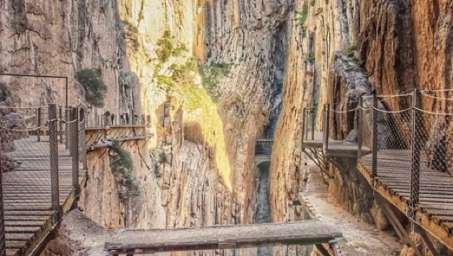 [Tour guidato di 7 ore sul Caminito del Rey a Malaga] Include trasporto di andata e ritorno + biglietto d'ingresso