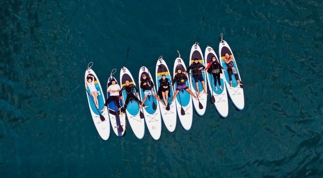 澎湖｜隘海人 海上平台船・透明獨木舟・浮潛SUP・探索無人島