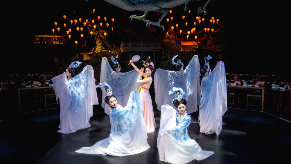 Hangzhou xuyan · Tang dynasty immersive dining show | international theme | Tang palace music and dance + Hanfu makeup (optional)