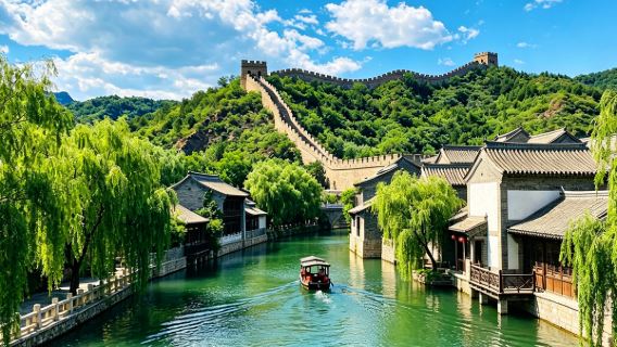 Perjalanan satu hari Kota Air Gubei Beijing + Tembok Besar Simatai ◆ Opsi tur privat dengan penjemputan dari hotel dalam Lingkar 5