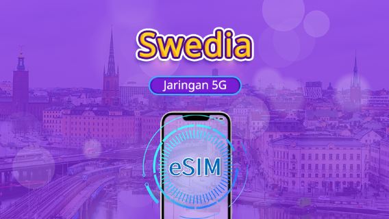Swedia | 5G/4G eSIM | Paket harian/kuota data | Penagihan per hari kalender | 1-30 hari | Kode QR