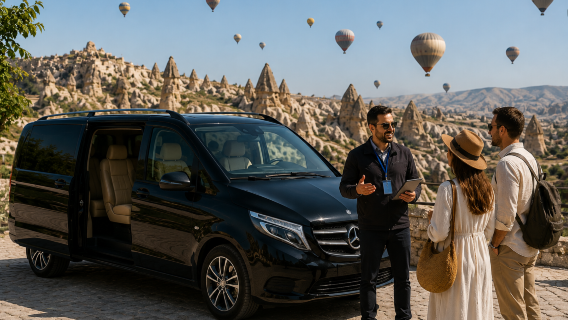 Tour Privado de Capadocia con Furgoneta VIP Mercedes y Guía