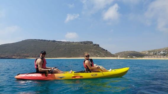 Mykonos: Secluded Bays Sea Kayaking Tour with GoPro Photos