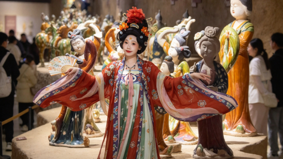 Group Tour | Longmen Grottoes + Tang Sancai Cultural Park One-Day Tour | Includes English-speaking Guide/Optional Crafting Experience