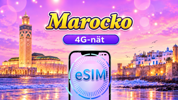 Marocko 4G eSIM | Stöder ChatGPT | Dagspaket / Datapaket | 24-timmarsfakturering | 1-30 dagar | QR-kod