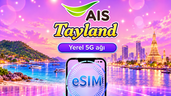Tayland AIS Yerel 5G eSIM | Tiktok&ChatGPT Desteği | Toplam Paket | 7-10 Gün | Kimlik Doğrulama Gereklidir | Takvim Günü Ücretlendirme | QR Kodu