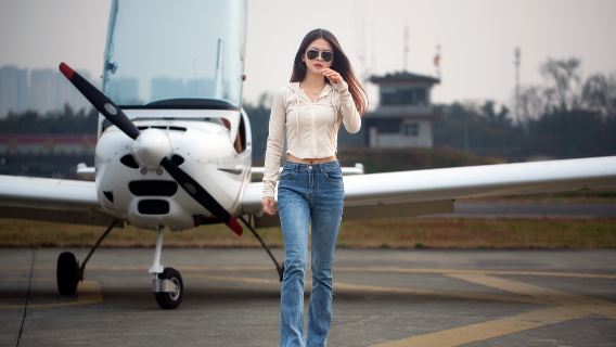 四川成都龍泉洛帶固定翼飛機飛行體驗/極光宇航【包含360度全景攝影+機長一帶一/可以真實操控駕駛飛機】