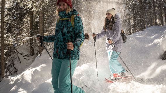 Easy snowshoe tour to the Wetterhorn