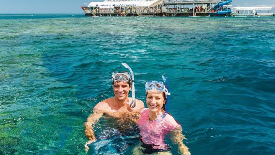 Cairns Great Barrier Reef Sunlover one-day tour· Snorkeling/Deep Dive Helicopter/Optional