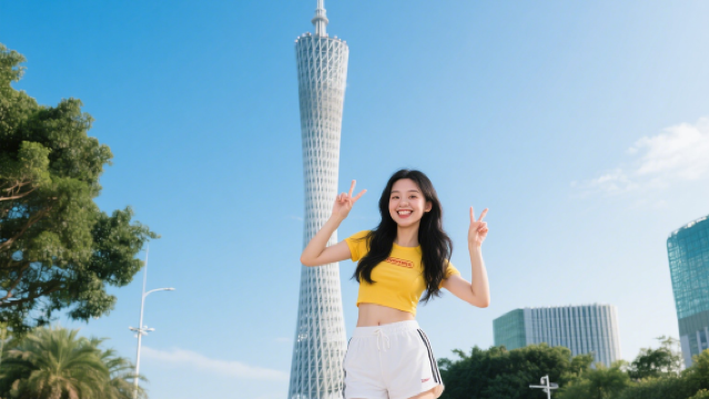 廣州一日遊+花城廣場+陳家祠+越秀公園+白雲山