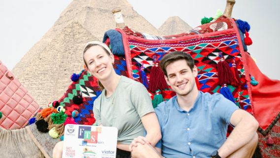 Pyramiden von Gizeh & Sphinx: Geführte Tour + Transfers + Mittagessen + Kamelritt