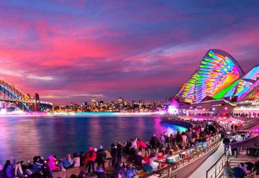 Vivid Sydney Cruise: 1.5-Hr Premium Cruise with Complimentary Welcome Drink AUD 58.96
