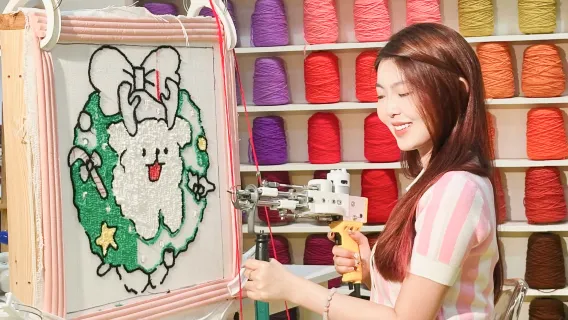 Anna Craft Tufting Workshop Experience in Singapore