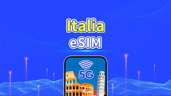 eSIM Italia | 5G/4G | Paket data harian/total | 1-30 hari | Penagihan 24 jam | kode QR