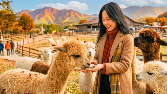 Passeio de um dia para Alpaca World + Trem Bicicleta de Gyeongchon | Partida de Seul