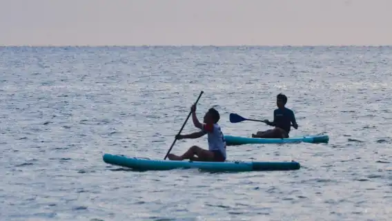 沙巴丹絨亞路海灘|夕陽立槳|海上夕陽+SUP教練+接駁服務