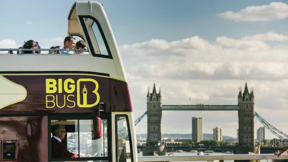 Билет на экскурсионный автобус Big Bus в Лондоне с возможностью выхода и посадки (включая билет на экскурсионный корабль по Темзе в один конец)