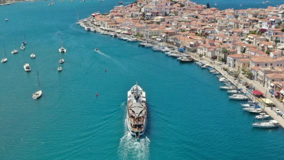 ทัวร์ล่องเรือพร้อมไกด์และอาหารกลางวันเต็มวันจากเอเธนส์ ไปยังเกาะไฮดรา โปรอส และเอจินา