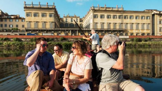 Florencia: auténtico crucero por el río Barchetto con vino y guía