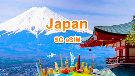 Japan 5G eSIM | DayPass / Total  | 1-30 days | QR code