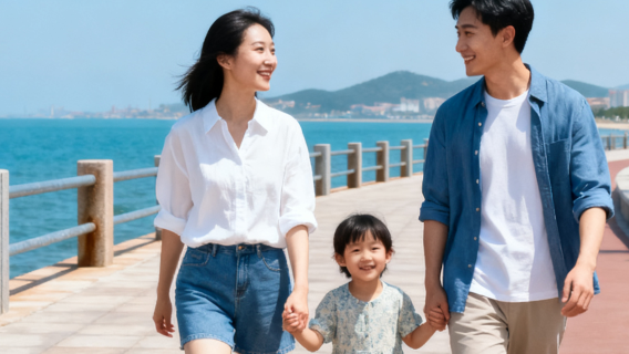 Weihai Park Travel Photography[On-site collection [fully edited] exquisite photography travel follow-up parent-child photo couple girlfriends personal family portrait]