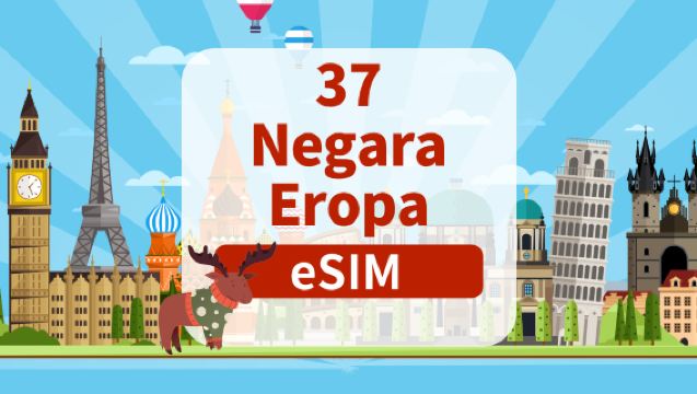 eSIM 5G di 37 negara Eropa | Paket Harian/Penuh Waktu | 1-30 hari | Penagihan Harian | Kode QR