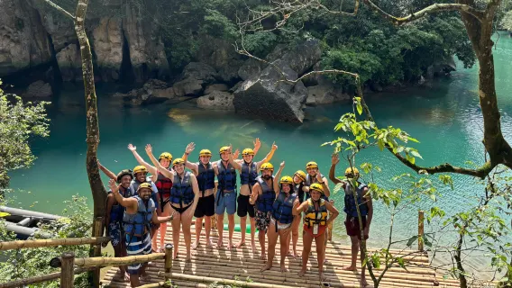 Phong Nha: Paradise Cave & Dark Cave with Kayak Zipline and Mud Bath Full Day Tour