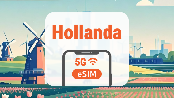 Hollanda 5G eSIM | Çift Şebeke • Tüm AI & TikTok | 1–30 Gün | QR Kod
