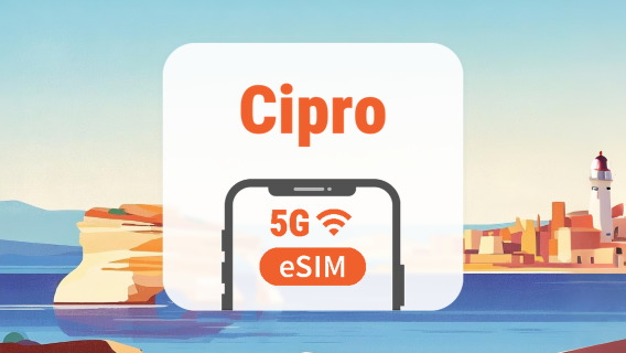 Cipro 5G eSIM | Doppia Rete • AI & TikTok | 1–30 Giorni | Codice QR
