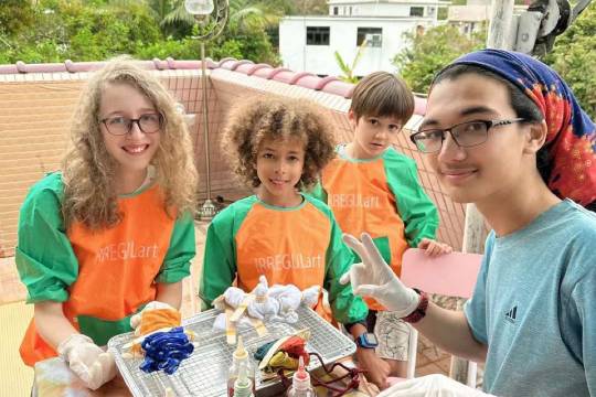 南丫島北角新村創意扎染小童T-Shirt課程體驗