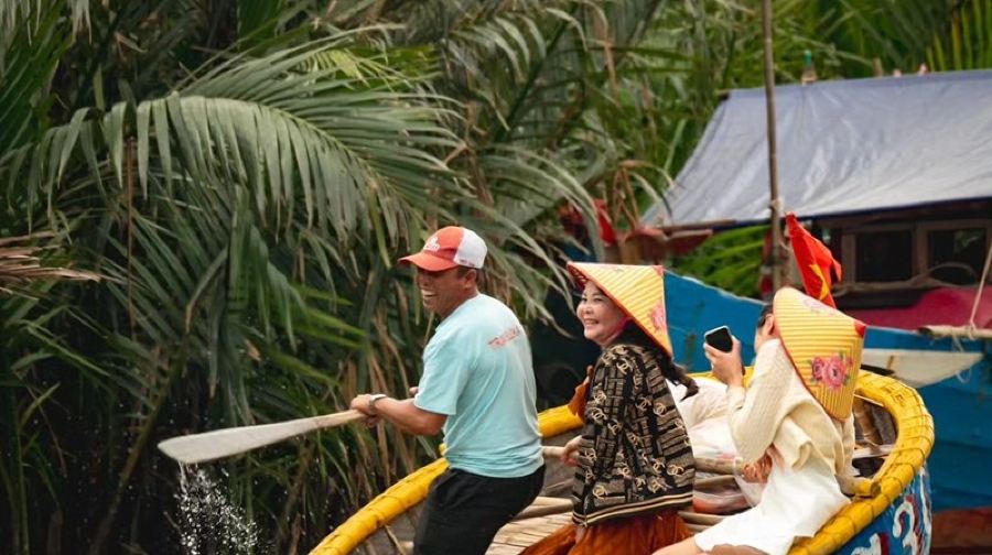 越南峴港會安古城+迦南島一日遊【簸箕船+晚餐+夜景遊船】