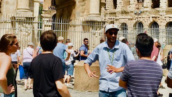 Vloer van de Colosseum-arena + snelle rondleiding