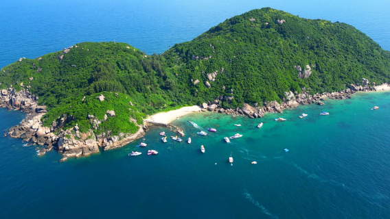 萬寧旅拍【萬寧神州半島洲仔島海上泳池無限浮潛水雙體帆船出海海釣水下拍攝】