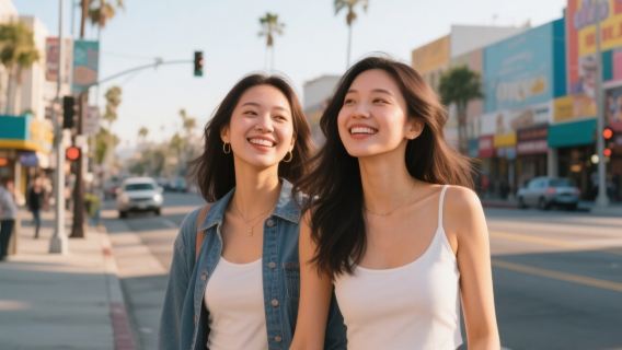 美國洛杉磯旅拍【跟拍攝影親子照情侶閨蜜兒童跟拍家庭旅拍】