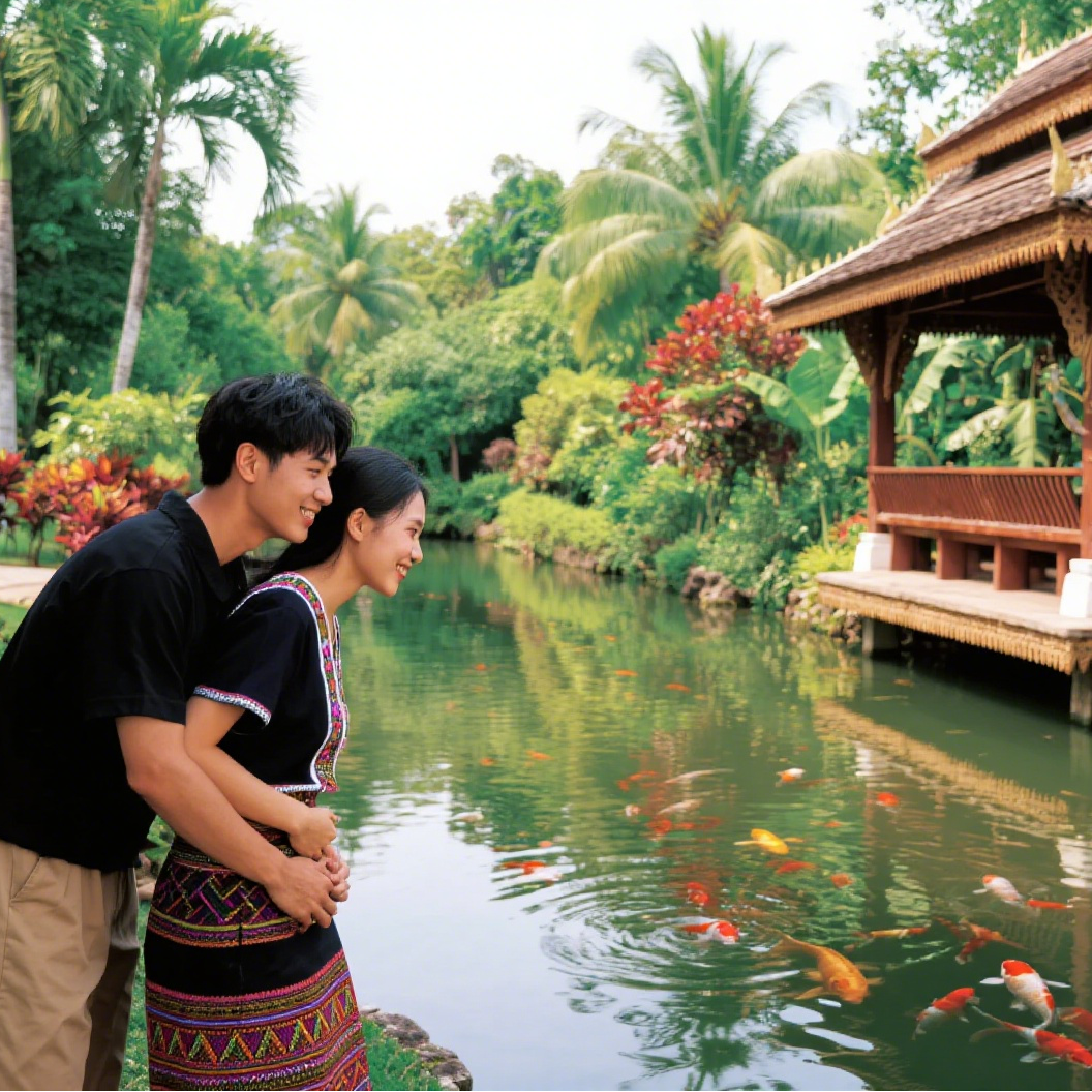 Fotoshoot in de koninklijke tuin van Manting in de Dai autonome prefectuur Xishuangbanna[Fotoshoots voor stellen, vriendinnen, kinderen en gezinnen tijdens reizen]