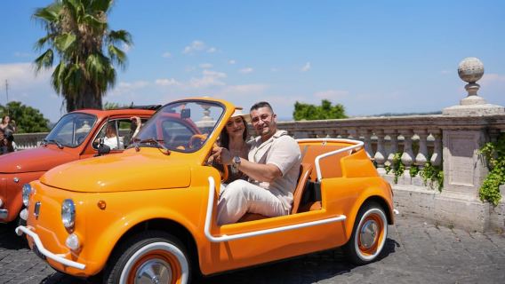 Roma: Esperienza di servizio fotografico con Fiat 500 d'epoca