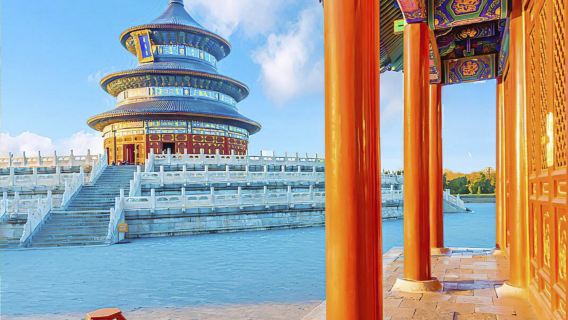 Beijing Temple of Heaven Park and Tiananmen Square 1-day tour [ admission ticket& guide buided commentary]